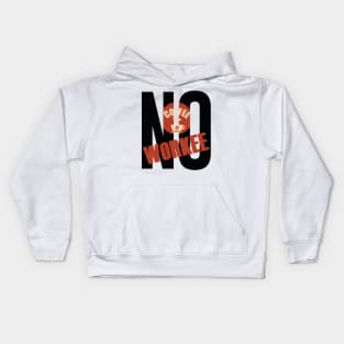 No coffee No workee Kids Hoodie